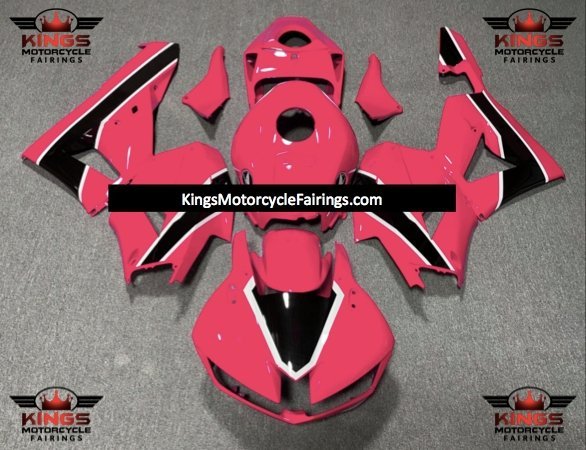 Honda CBR600RR Fairings (2024-2025) Pink, Black, White from KingsMotorcycleFairings.com