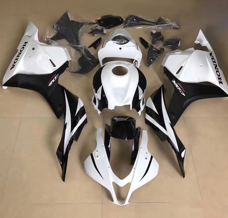 Honda CBR600RR Fairing Kit (2024-2025) White, Black at KingsMotorcycleFairings.com