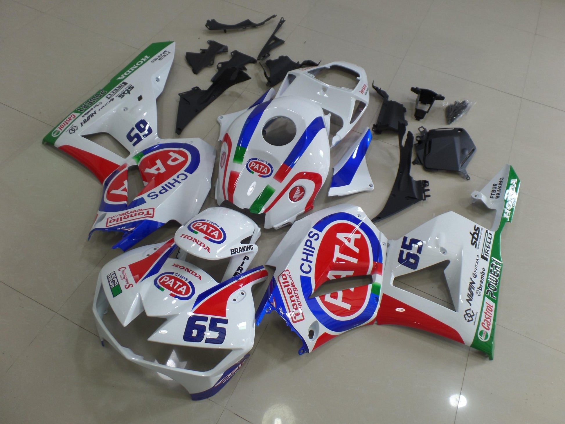 Honda CBR600RR Fairing Kit (2024-2025) White, Red, Blue, Green PATA 65 at KingsMotorcycleFairings.com