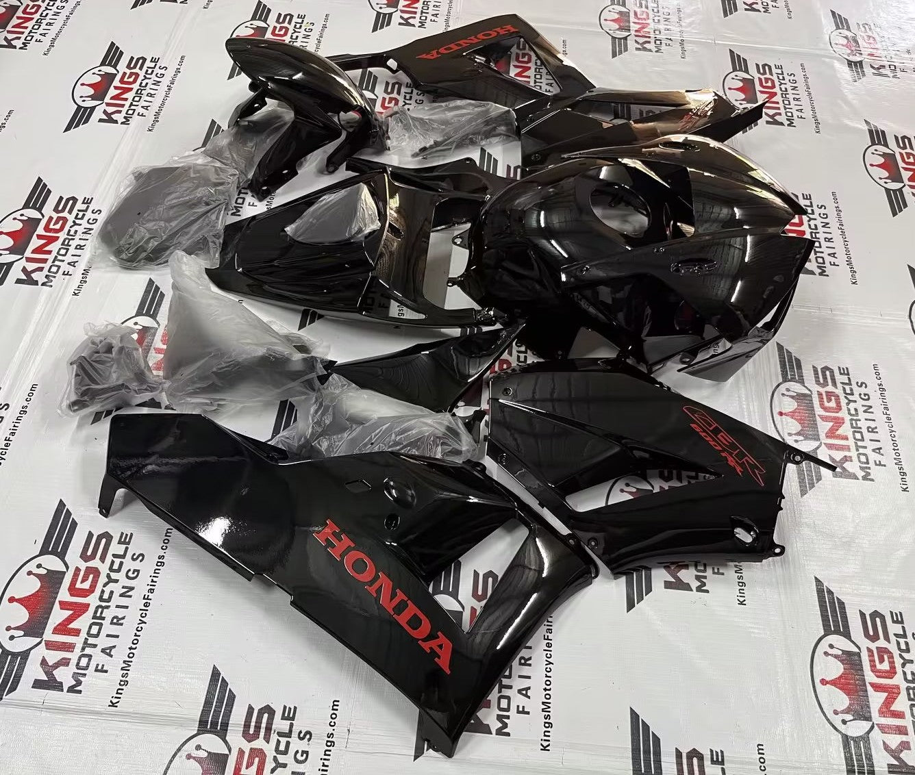 Honda CBR600RR Fairing Kit (2026) Black, Red at KingsMotorcycleFairings.com