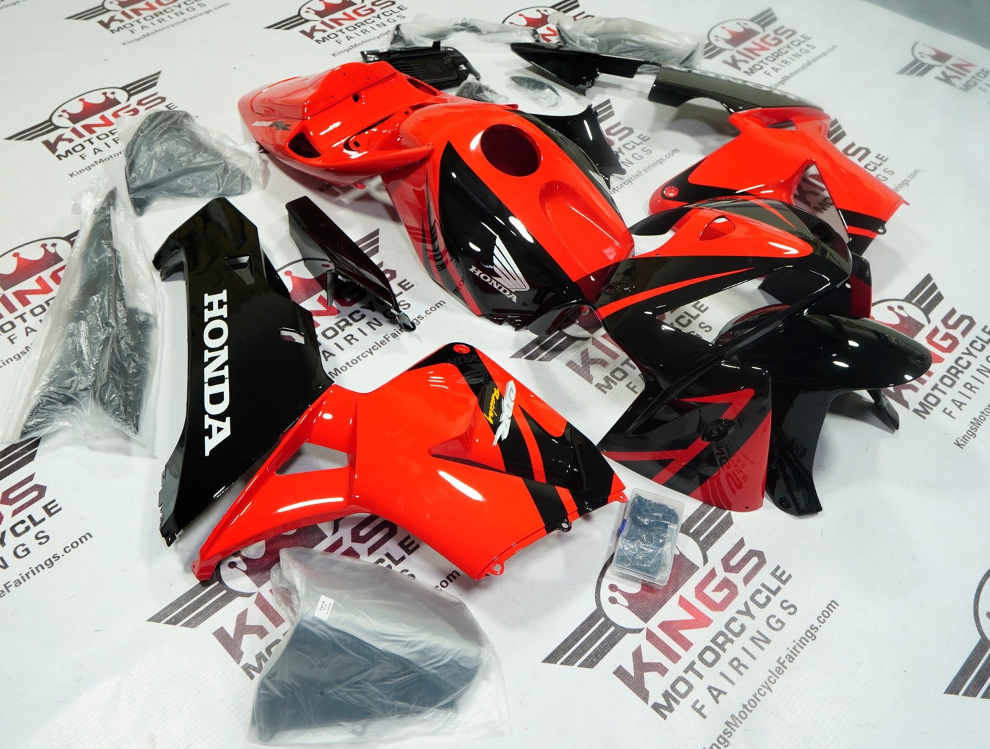 Honda CBR600RR Fairing Parts (2005-2006) Red, Black, White at KingsMotorcycleFairings.com