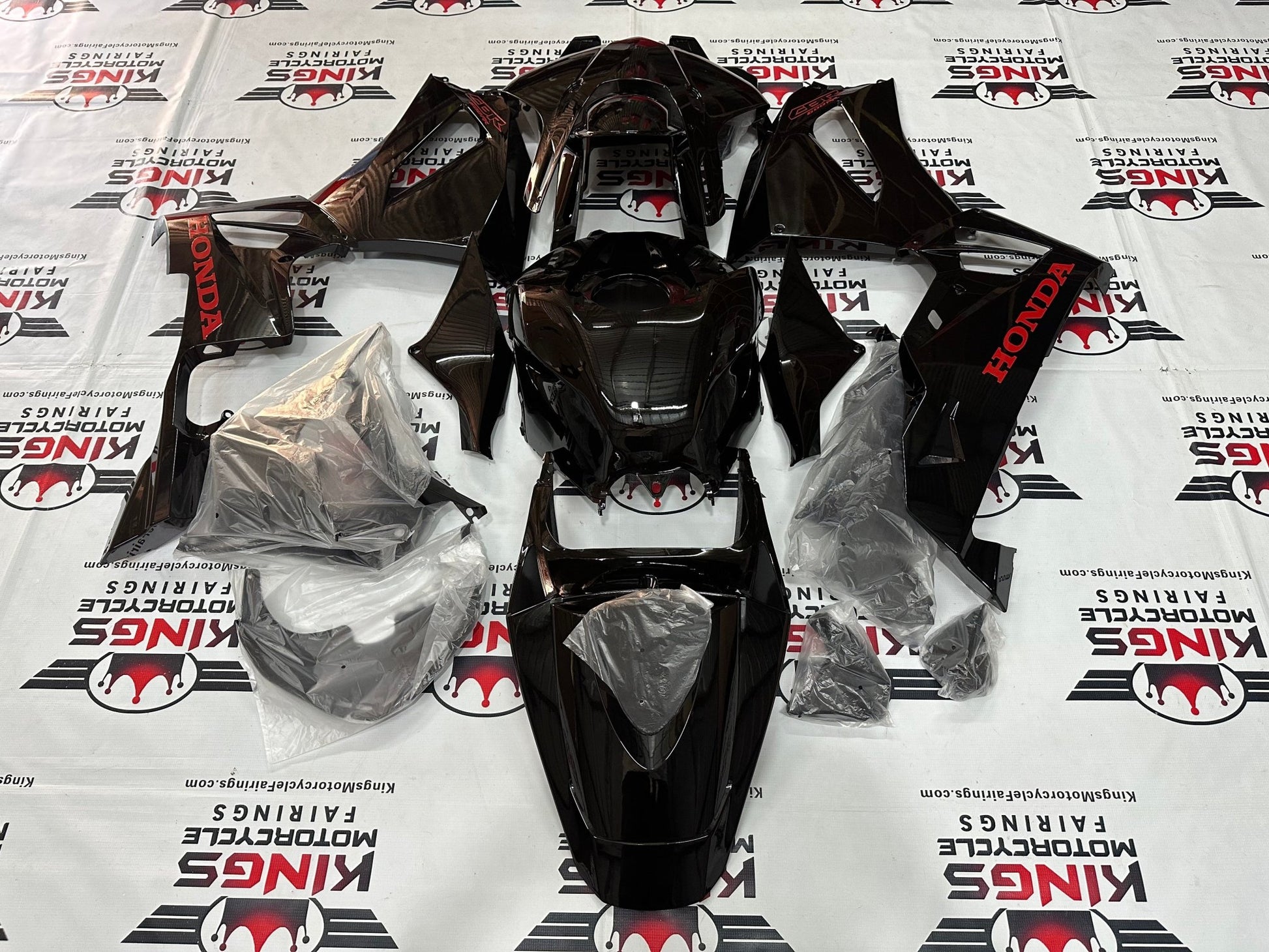 Honda CBR600RR Fairing Set (2024-2025) Black, Red at KingsMotorcycleFairings.com