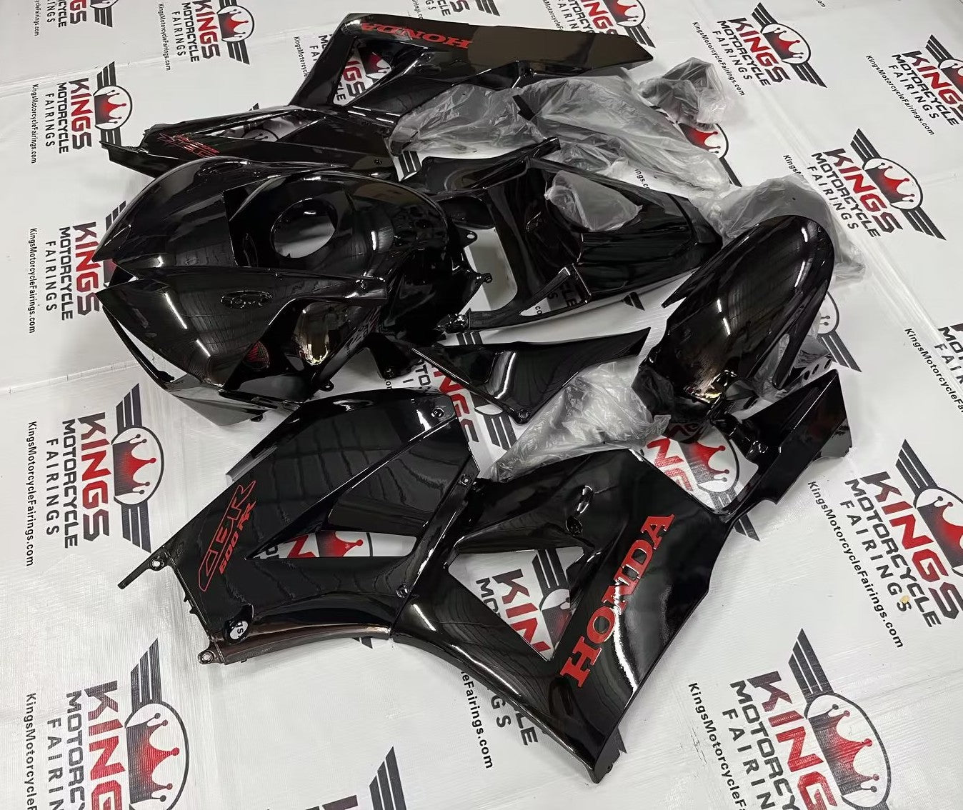 Honda CBR600RR Fairing Sets (2024-2025) Black, Red at KingsMotorcycleFairings.com
