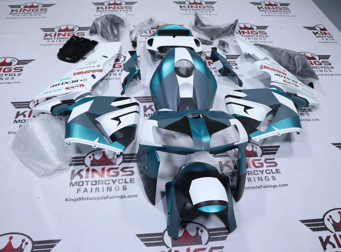 Honda CBR600RR Fairings (2005-2006) Matte Green Camouflage at KingsMotorcycleFairings.com