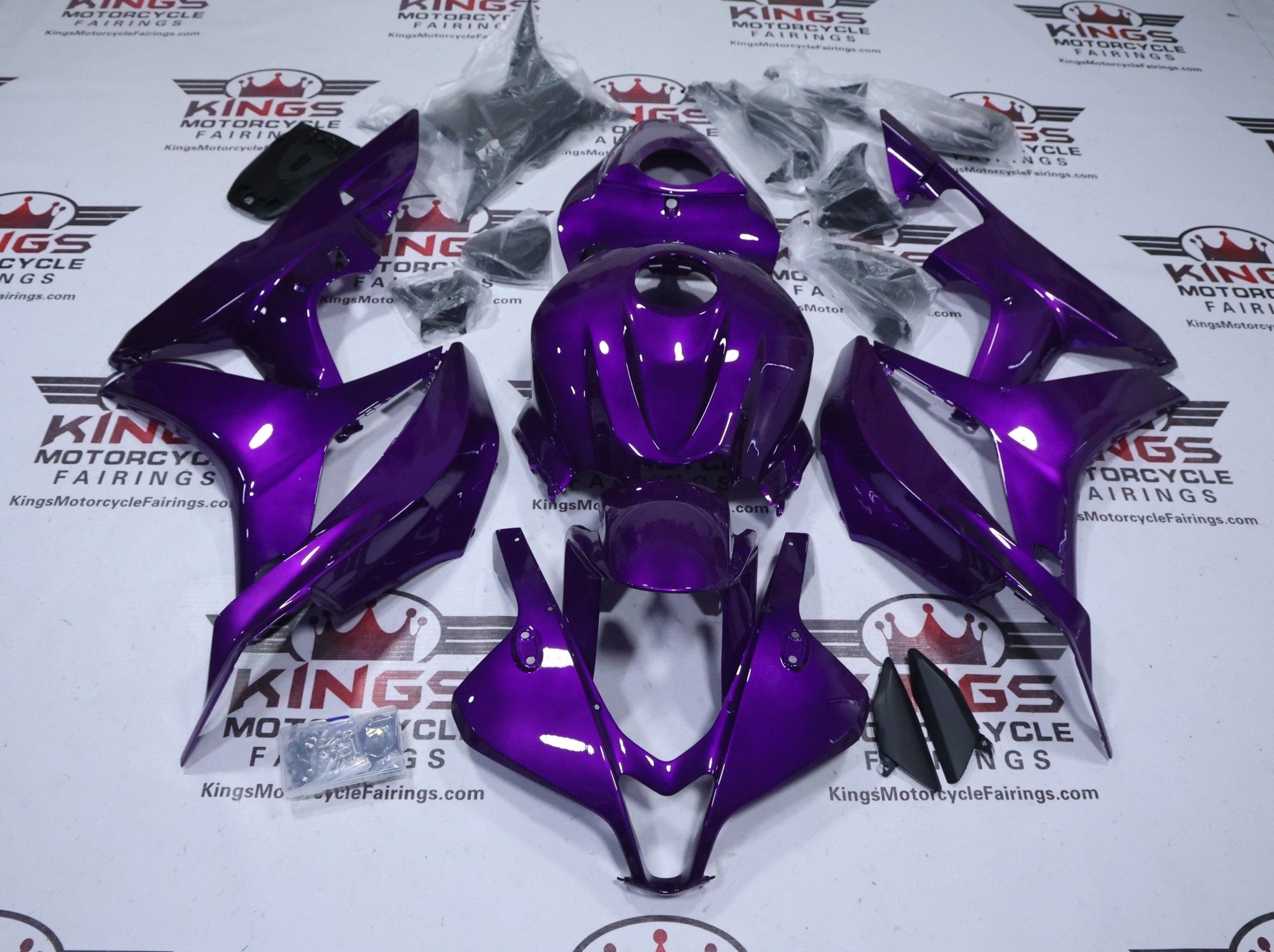 Honda CBR600RR Fairings (2007-2008) Purple Gloss from KingsMotorcycleFairings.com