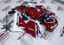 Honda CBR600RR Fairings (2013-2023) Red, Dark Blue, White at KingsMotorcycleFairings.com