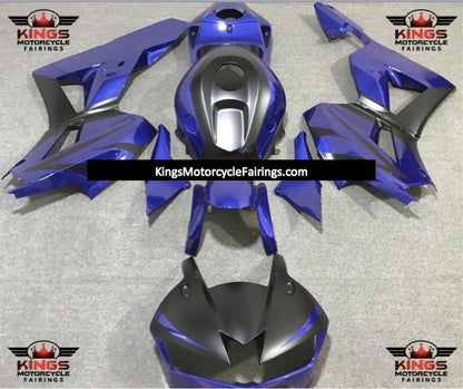 Honda CBR600RR Fairings (2024-2025) Gloss Blue, Matte Black at KingsMotorcycleFairings.com