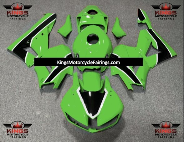 Honda CBR600RR Fairings (2024-2025) Green, Black, White at KingsMotorcycleFairings.com