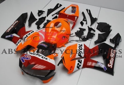 Honda CBR600RR Fairings (2024-2025) Red, Orange, White, Black Repsol Satu HATI at KingsMotorcycleFairings.com