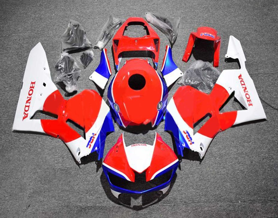 Honda CBR600RR Fairings (2024-2025) Red, White, Blue HRC at KingsMotorcycleFairings.com