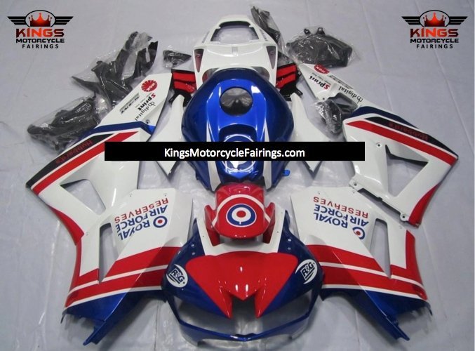 Honda CBR600RR Fairings (2024-2025) Red, White, Blue Royal Air Force at KingsMotorcycleFairings.com