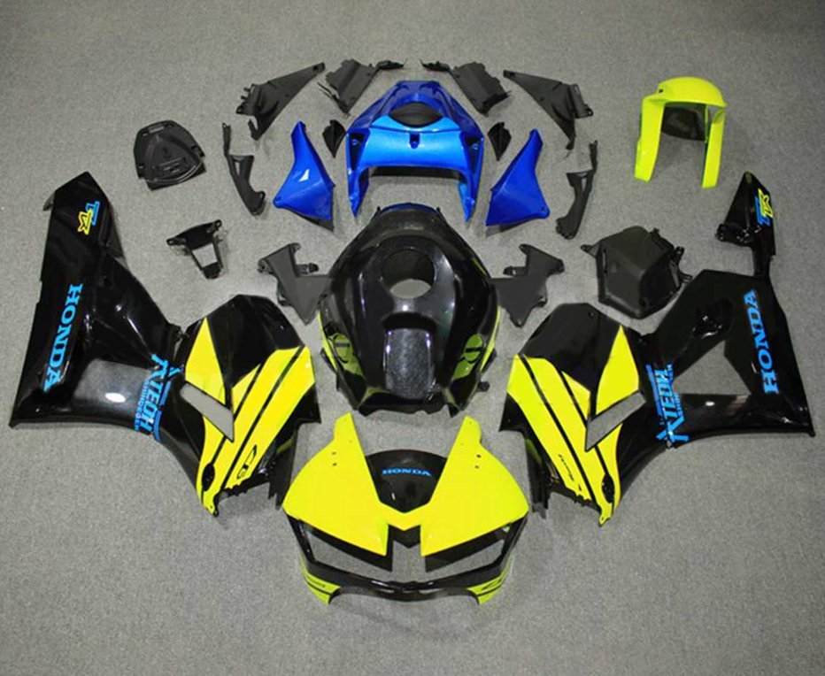 Honda CBR600RR Fairings (2024-2025) Yellow, Black, Blue at KingsMotorcycleFairings.com