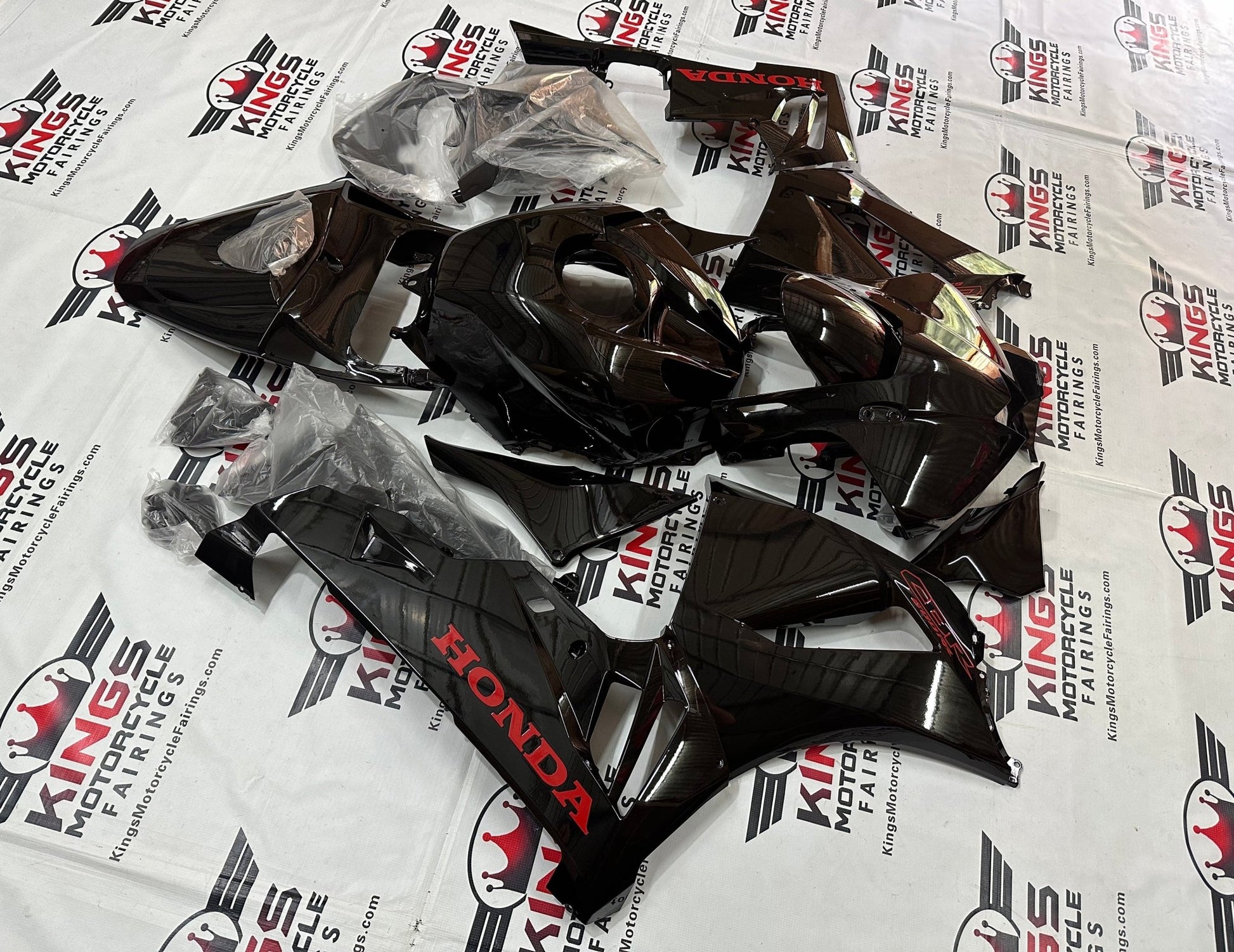 Honda CBR600RR Fairings (2026) Black, Red from KingsMotorcycleFairings.com