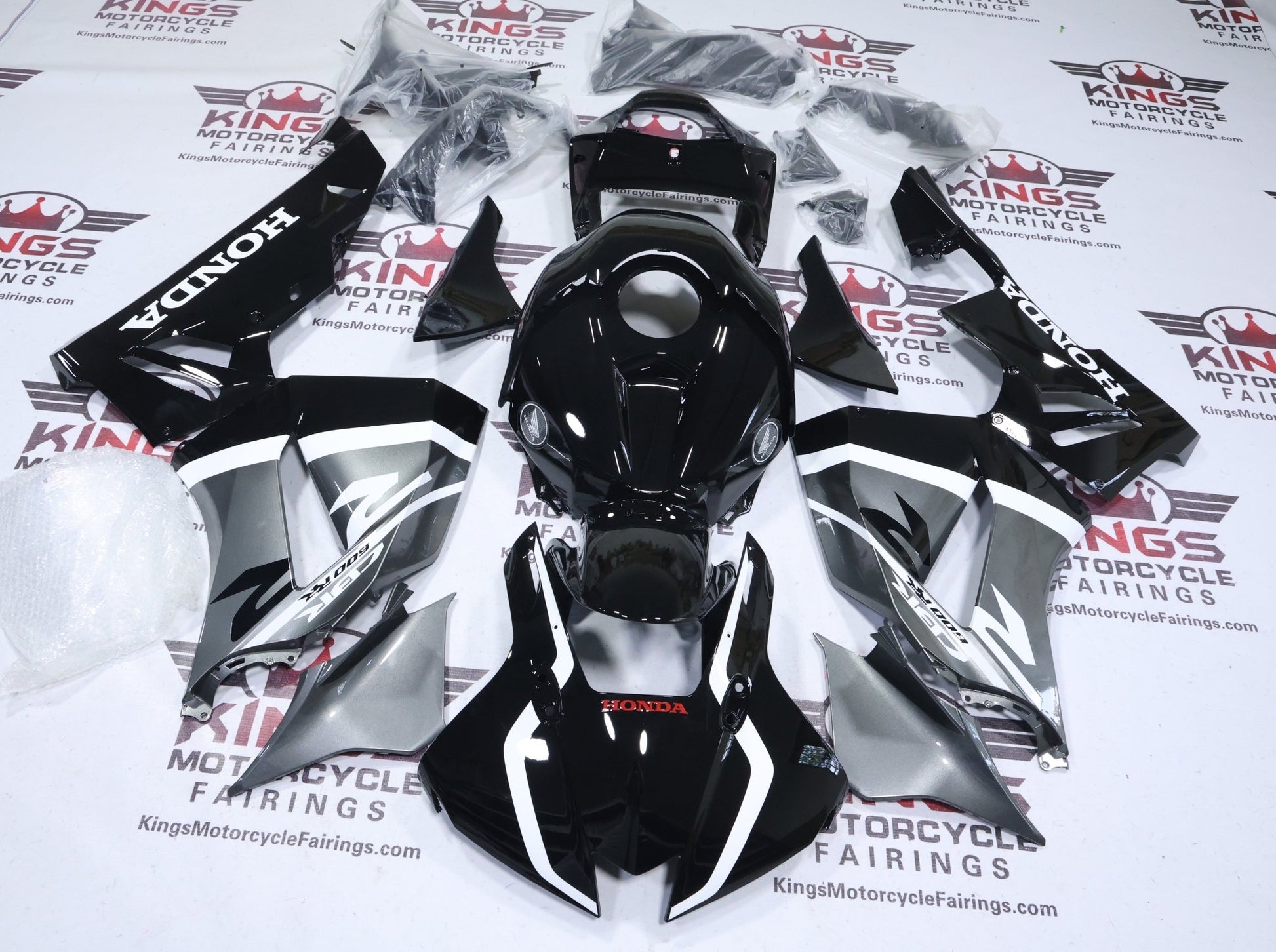 Honda CBR600RR Fairings (2026) Black, Silver, White from KingsMotorcycleFairings.com