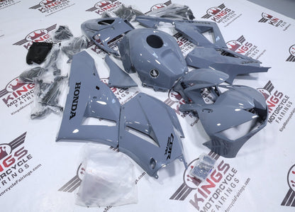 Honda CBR600RR Fairings (2026) Nardo Gray, Black from KingsMotorcycleFairings.com