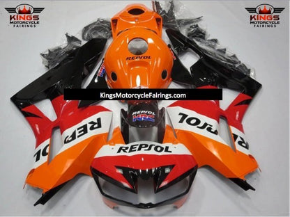 Honda CBR600RR Fairings (2026) Red, Orange, White, Black HRC Repsol from KingsMotorcycleFairings.com