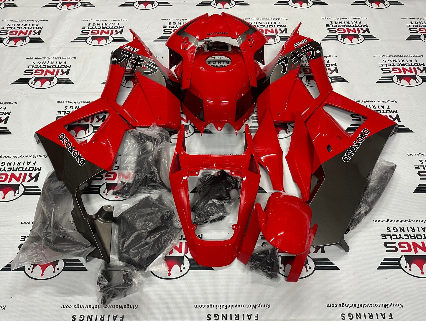 Honda CBR600RR Fairings (2026) Red, Silver at KingsMotorcycleFairings.com
