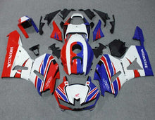 Honda CBR600RR Fairings (2026) White, Red, Blue Stripes at KingsMotorcycleFairings.com