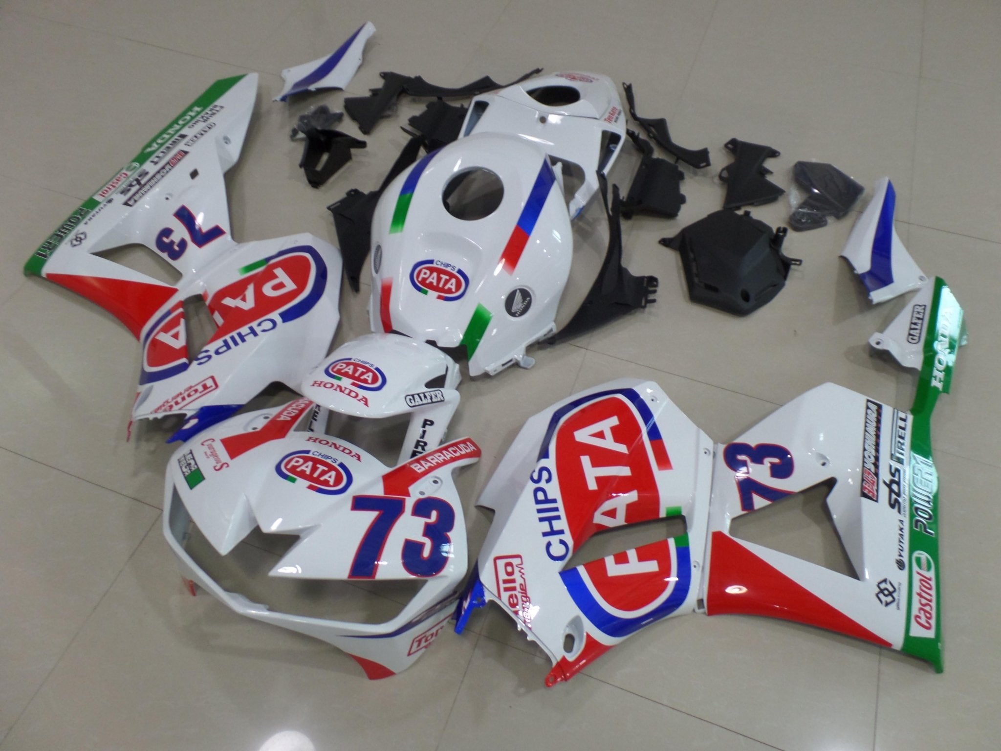 Honda CBR600RR Fairings (2026) White, Red, Blue, Green PATA 73 at KingsMotorcycleFairings.com