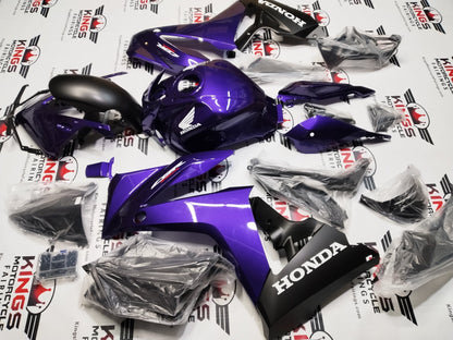Honda CBR650R Fairing Kit (2024-2025) Purple, Matte Black, White from KingsMotorcycleFairings.com