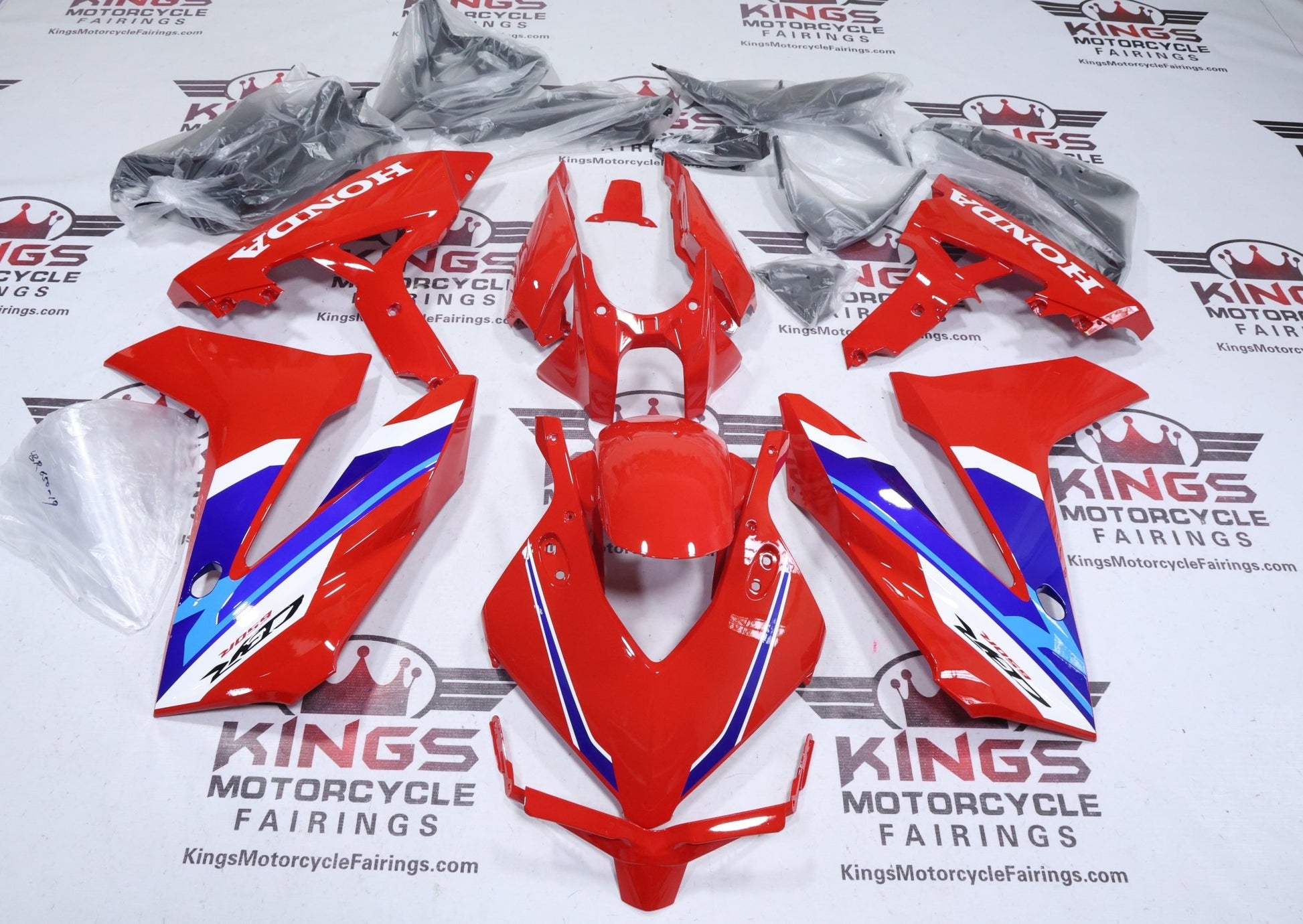 Honda CBR650R Fairing Kit (2024-2025) Red, Blue, White, Light Blue from KingsMotorcycleFairings.com