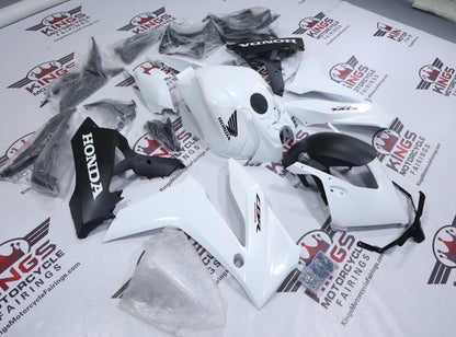 Honda CBR650R Fairing Kit (2024-2025) White, Matte Black at KingsMotorcycleFairings.com