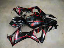 Honda CBR 650R Fairings (2021-2023) Matte Black, Red Stripes at KingsMotorcycleFairings.com