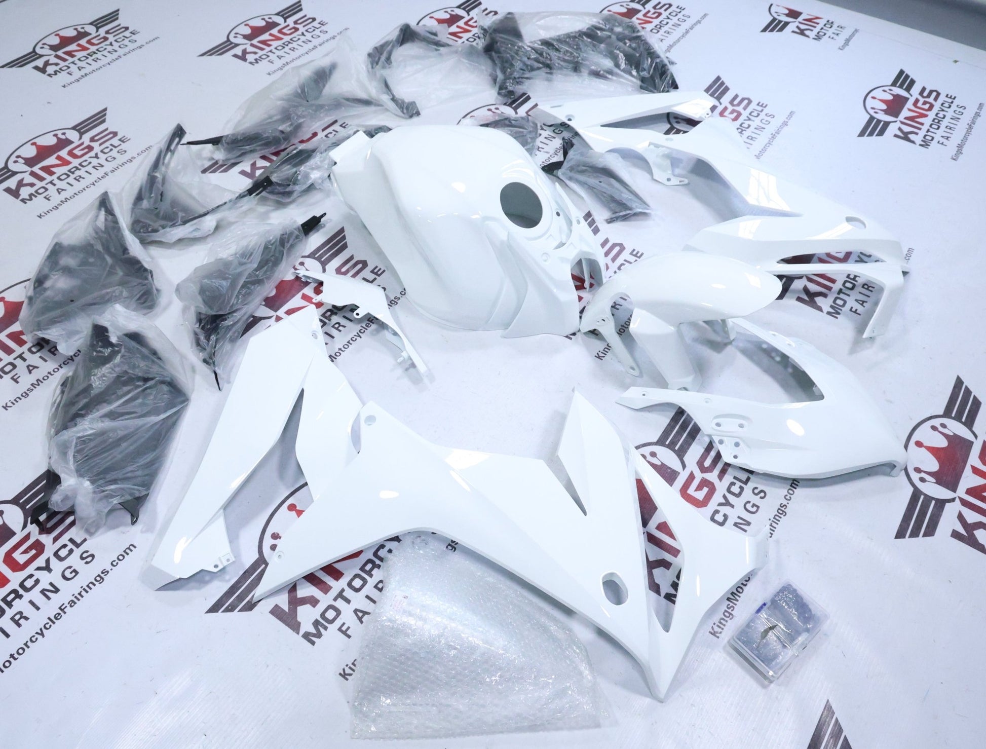 Honda CBR650R Fairings (2019-2020) All White at KingsMotorcycleFairings.com
