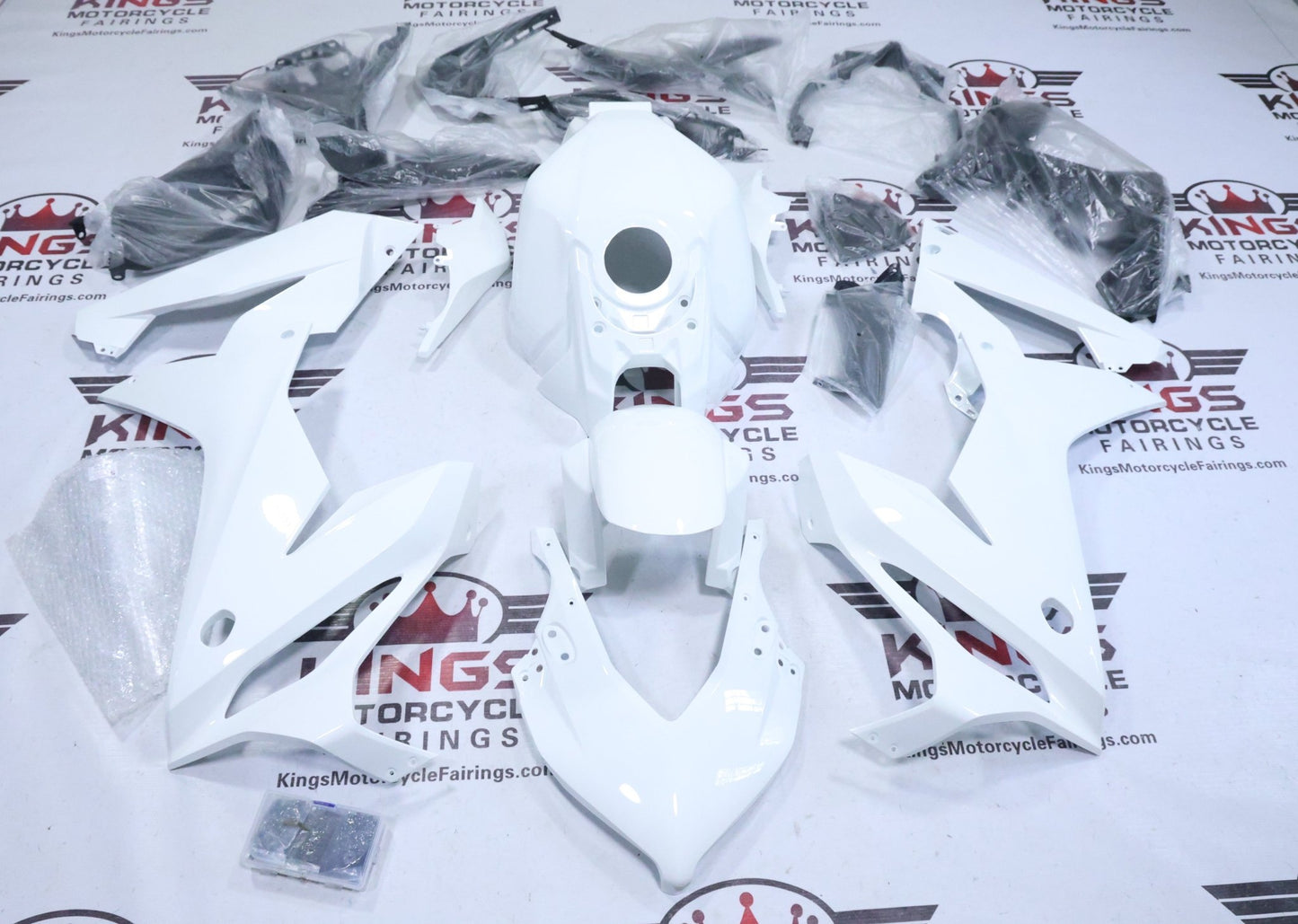 Honda CBR650R Fairings (2019-2020) All White from KingsMotorcycleFairings.com