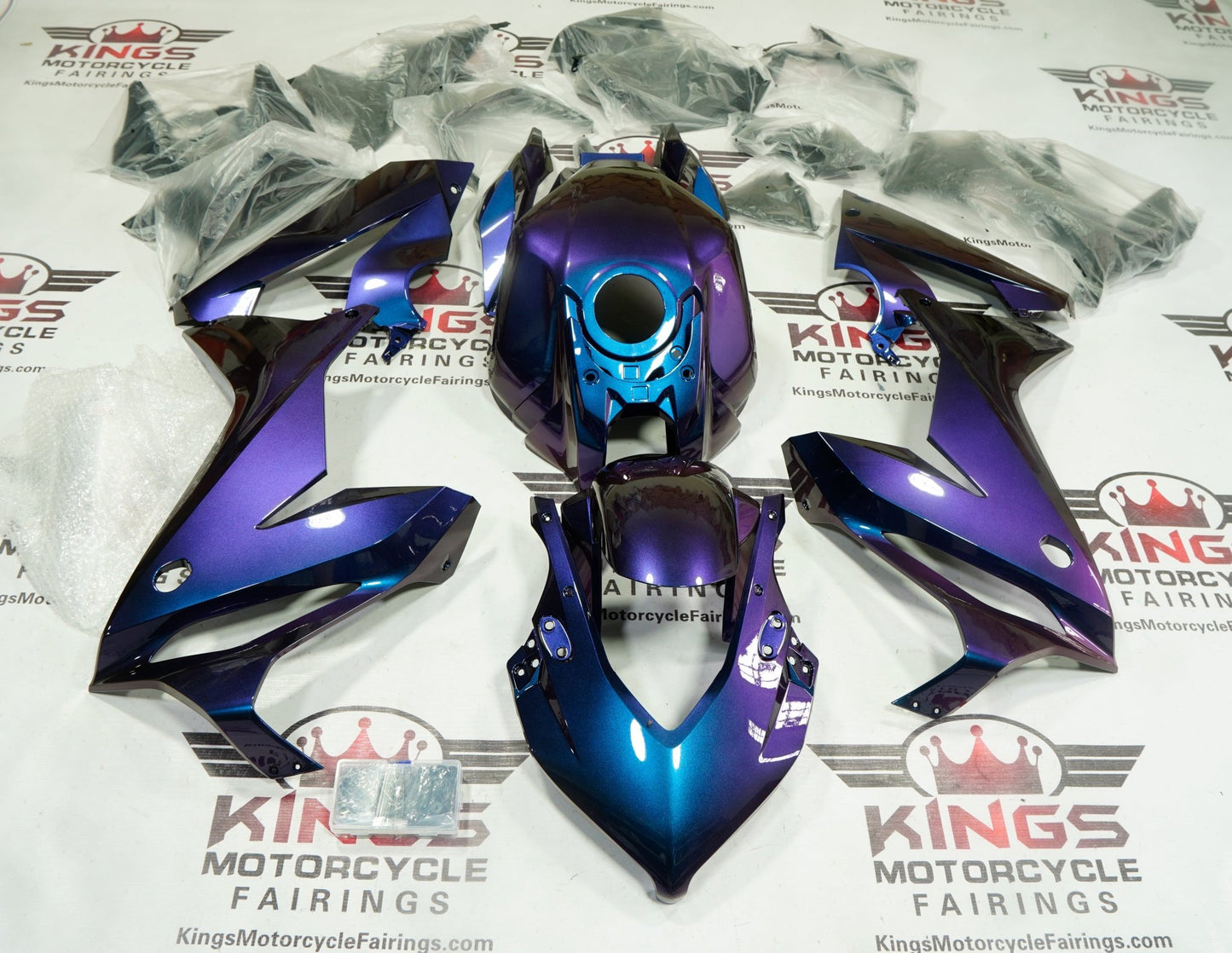 Honda CBR650R Fairings (2019-2020) Chameleon Blue, Purple at KingsMotorcycleFairings.com