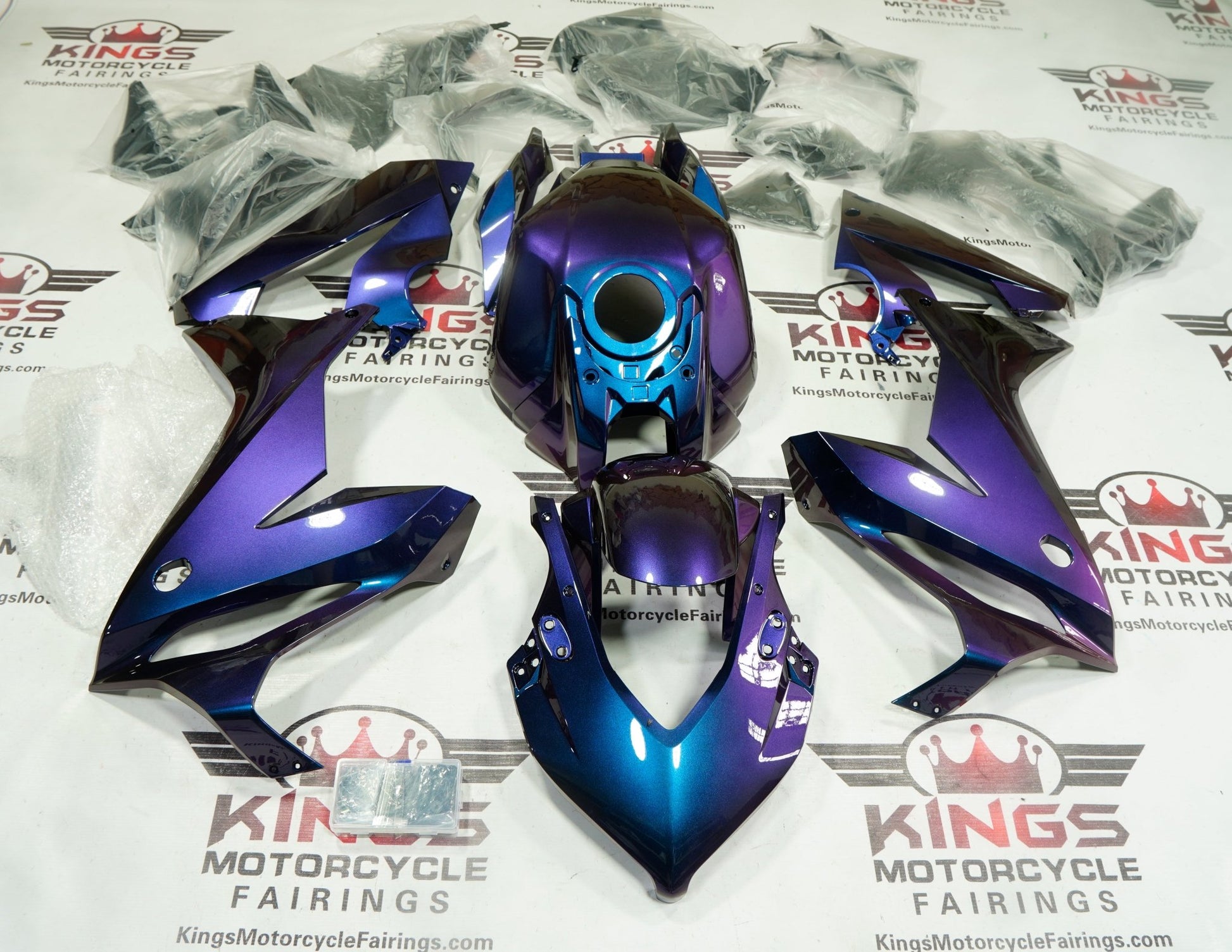 Honda CBR650R Fairings (2019-2020) Chameleon Purple, Blue at KingsMotorcycleFairings.com