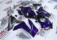 Honda CBR650R Fairings (2024-2025) Purple, Black, White from KingsMotorcycleFairings.com