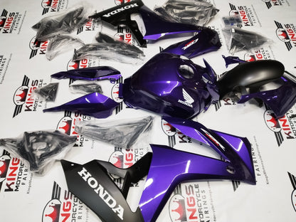 Honda CBR650R Fairings (2024-2025) Purple, Matte Black, White from KingsMotorcycleFairings.com