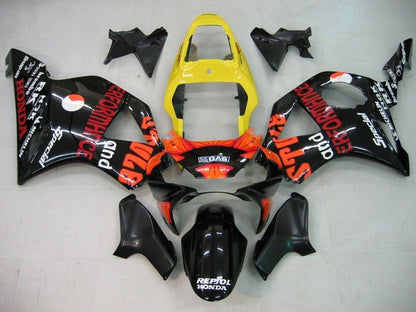 Honda CBR900 Fairings (2002-2003) Black, Orange, Yellow Rossi at KingsMotorcycleFairings.com