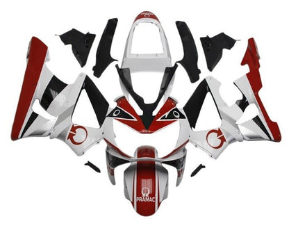 Honda CBR900RR 929 Fairings (2000-2001) White, Red, Black Pramac at KingsMotorcycleFairings.com
