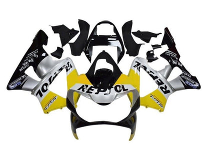 Honda CBR900RR 929 Fairings (2000-2001) Yellow, Black, Repsol at KingsMotorcycleFairings.com