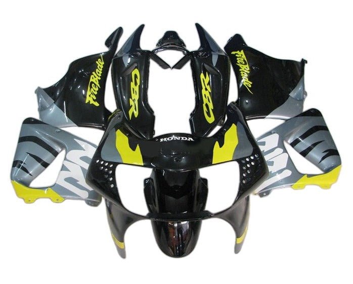 Honda CBR900RR Fairings (1998-1999) Black, Gray, Yellow at KingsMotorcycleFairings.com