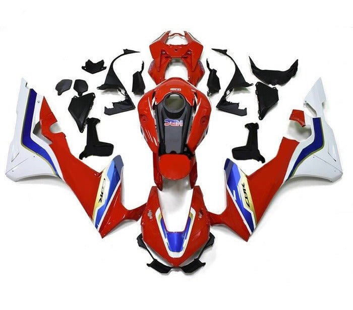 Honda CBR1000RR Fairings (2017-2025) Red, White, Blue, Gold at KingsMotorcycleFairings.com