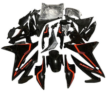 Honda CBR500R Fairing Kit (2016-2018) Black, Red Stripe at KingsMotorcycleFairings.com