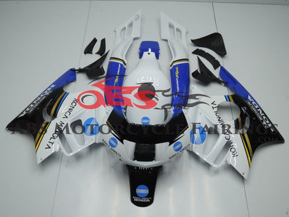 Honda CBR600FS Fairings (1995-1996) White, Black, Blue Konica by KingsMotorcycleFairings.com