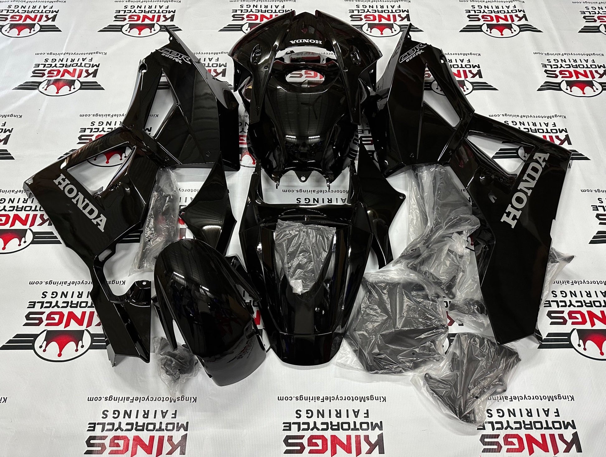Honda CBR600RR Fairing Kit (2013-2023) Black, Gray at KingsMotorcycleFairings.com