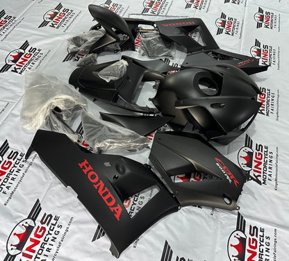 Honda CBR600RR Fairing Kit (2013-2023) Matte Black, Red at KingsMotorcycleFairings.com