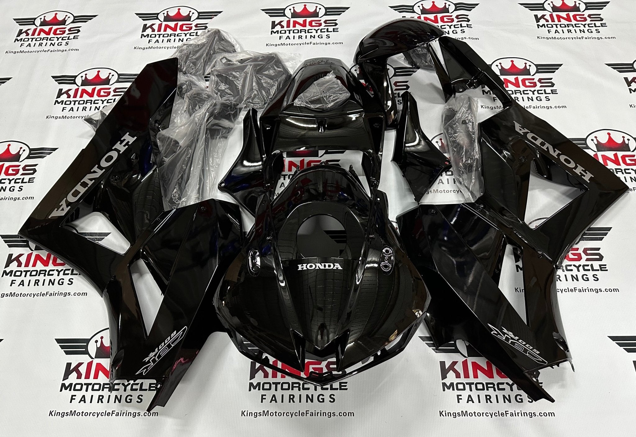 Honda CBR600RR Fairings (2013-2023) Black, Gray at KingsMotorcycleFairings.com