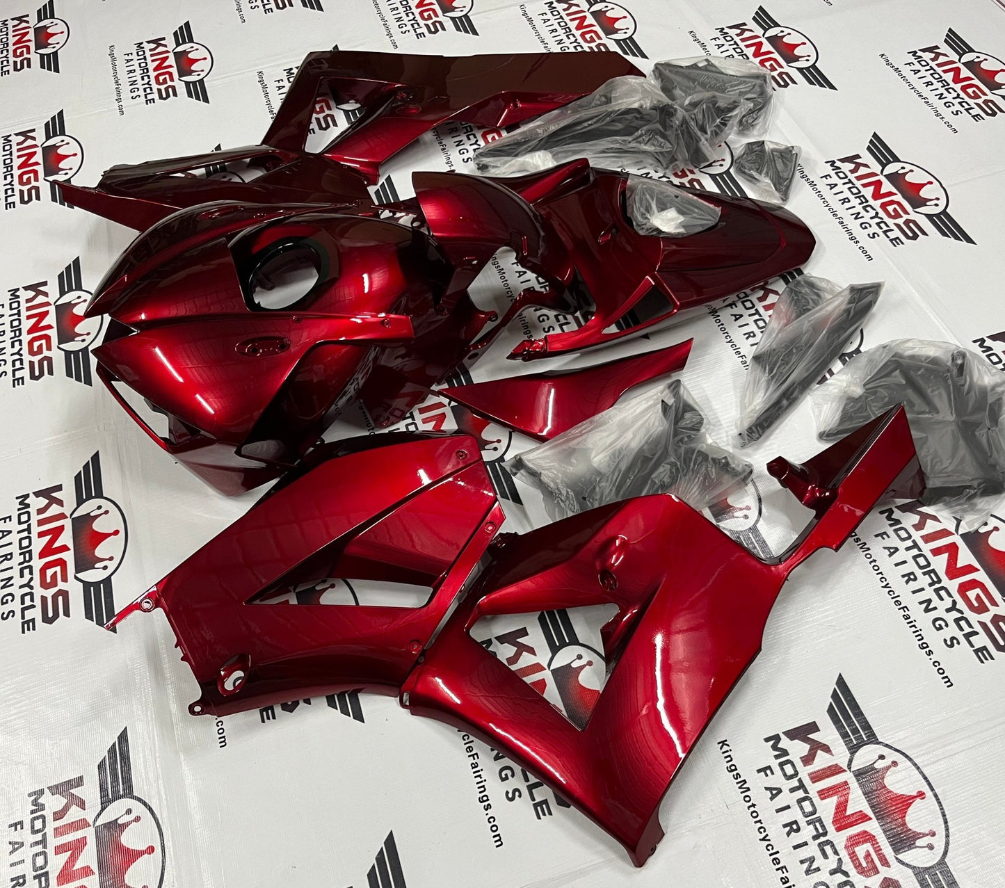 Honda CBR600RR Fairings (2024-2025) Candy Apple Red from KingsMotorcycleFairings.com
