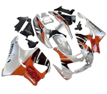 Honda CBR900RR Fairings (1996-1997) Silver, Orange at KingsMotorcycleFairings.com