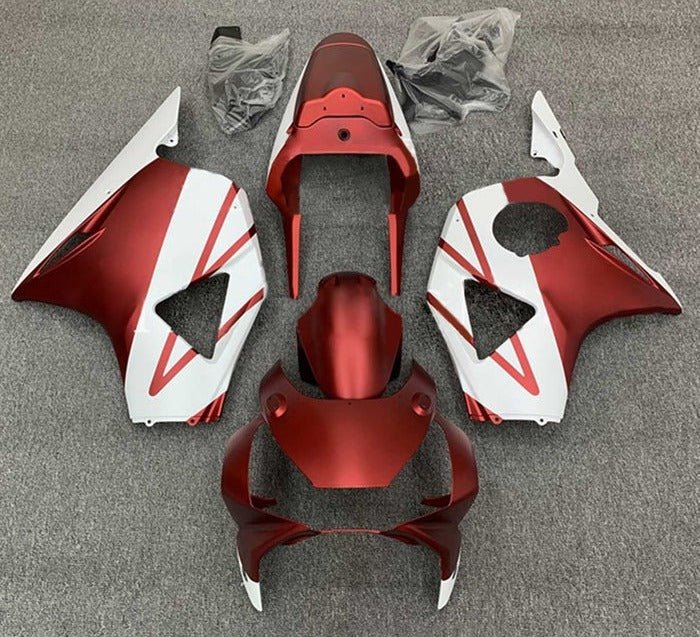 Honda CBR900RR Fairings (2002-2003) Matte Red, White at KingsMotorcycleFairings.com