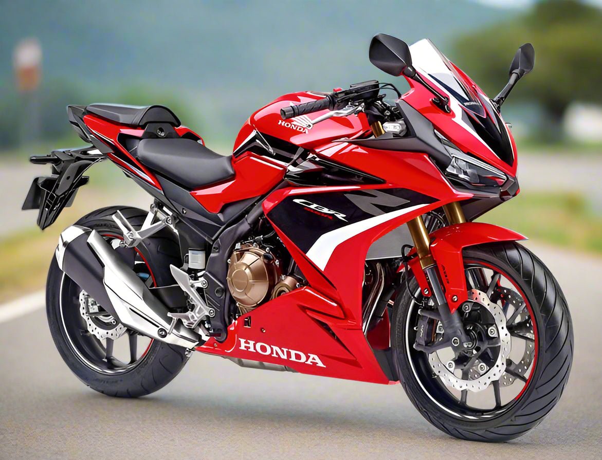 Honda CBR 400R Fairings (2022) Red, Black, White at KingsMotorcycleFairings.com