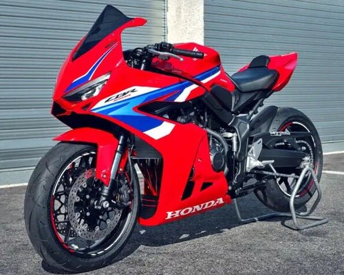 Honda CBR 650R Fairings (2024-2025) Red, Blue, White from KingsMotorcycleFairings.com