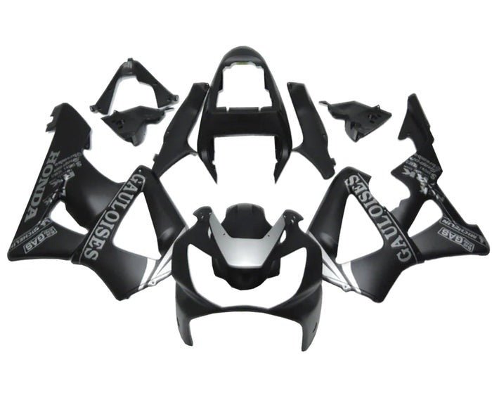 Honda CBR 900RR 929 Fairings (2000-2001) Matte Black, Matte Silver at KingsMotorcycleFairings.com