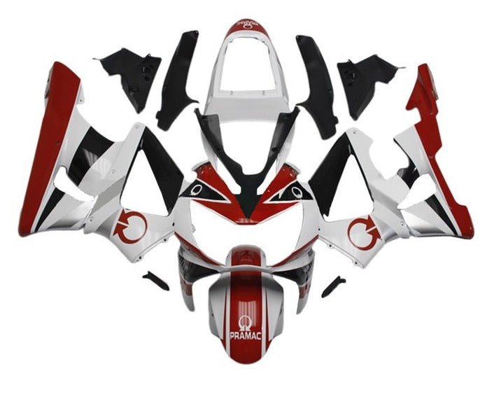 Honda CBR 900RR 929 Fairings (2000-2001) White, Red, Black Pramac at KingsMotorcycleFairings.com